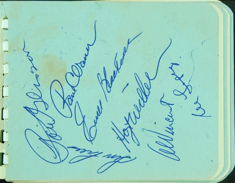 Multi-Signed Autograph Album with Paul Waner, Yogi Berra (51)