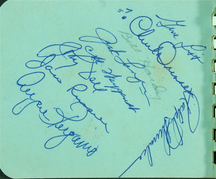 Multi-Signed Autograph Album with Paul Waner, Yogi Berra (51)