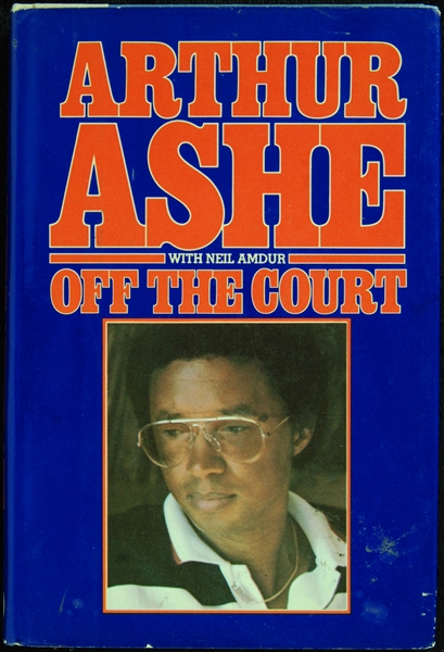 Arthur Ashe Signed Off The Court Book (BAS)