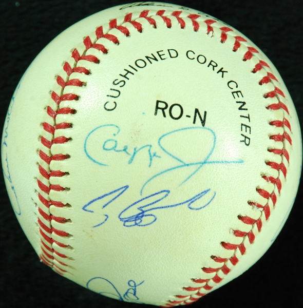 3000 Hit Club Multi-Signed ONL Baseball (8) (BAS)