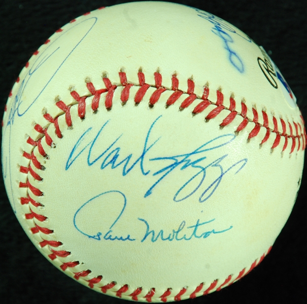 3000 Hit Club Multi-Signed ONL Baseball (8) (BAS)