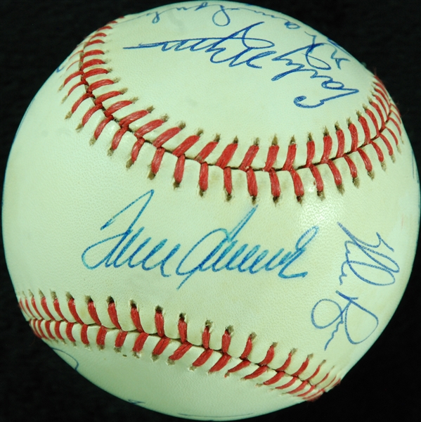 300 Win Multi-Signed ONL Baseball (10) (BAS)