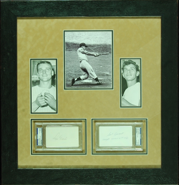 Roger Maris & Sal Durant Signed Maris 61st Home Run Framed Display (PSA/DNA)