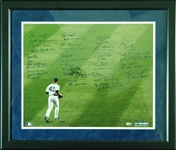 Yankees Multi-Signed & Inscribed Mariano Rivera Entering Game 16x20 Framed Photo (36/42) (21) (Steiner)
