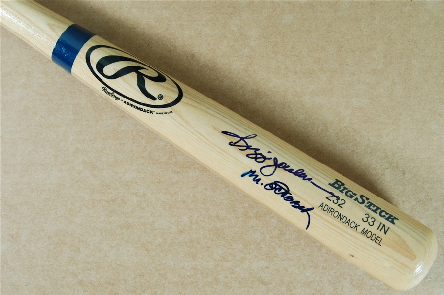 Reggie Jackson Signed Rawlings Bat Inscribed Mr. October (Reggie Jackson COA) (BAS)