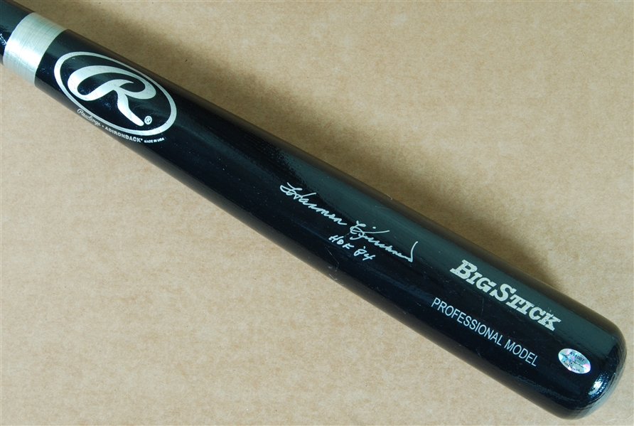 Harmon Killebrew Signed Rawlings Black Bat Inscribed HOF 84 (Reggie Jackson COA) (BAS)