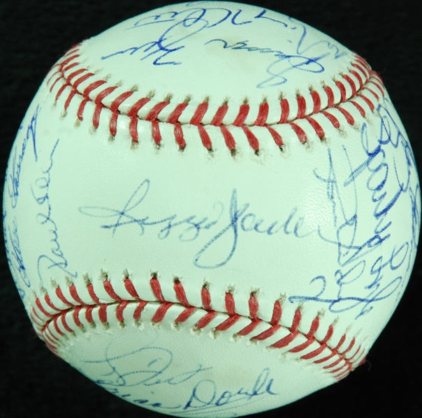 1978 New York Yankees World Champions Reunion Team-Signed OML Baseball (22) (JSA)