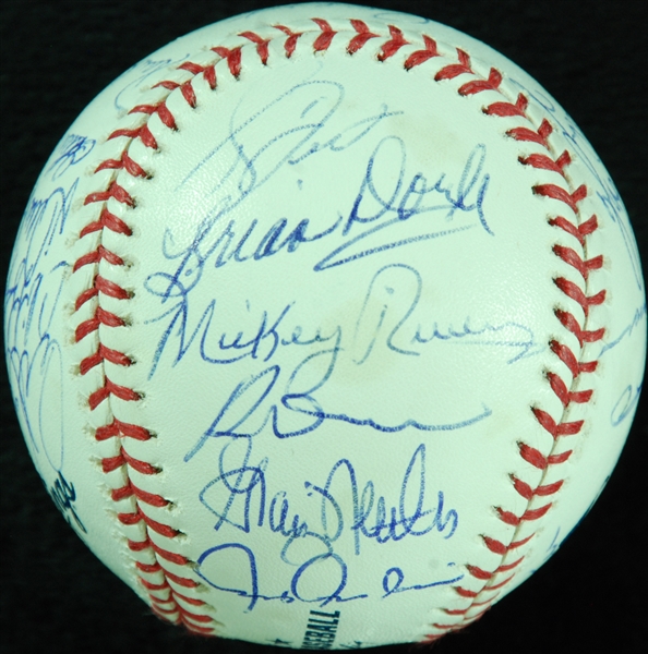 1978 New York Yankees World Champions Reunion Team-Signed OML Baseball (22) (JSA)