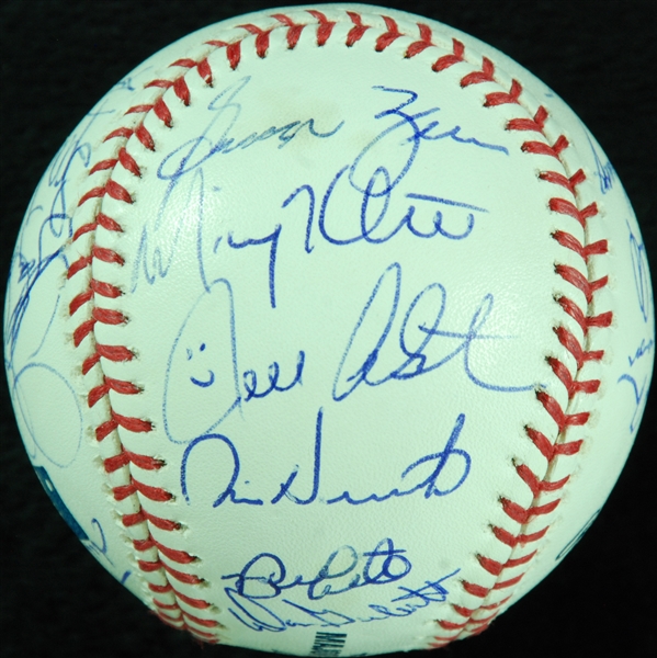 1978 New York Yankees World Champions Reunion Team-Signed OML Baseball (22) (JSA)