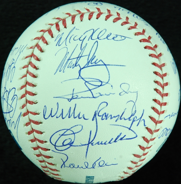 1977-78 New York Yankees Reunion Team-Signed OML Baseball (20) (JSA)