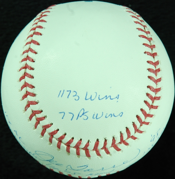 Joe Torre Single-Signed OML Baseball with Multiple Inscriptions (24/26) (Steiner)