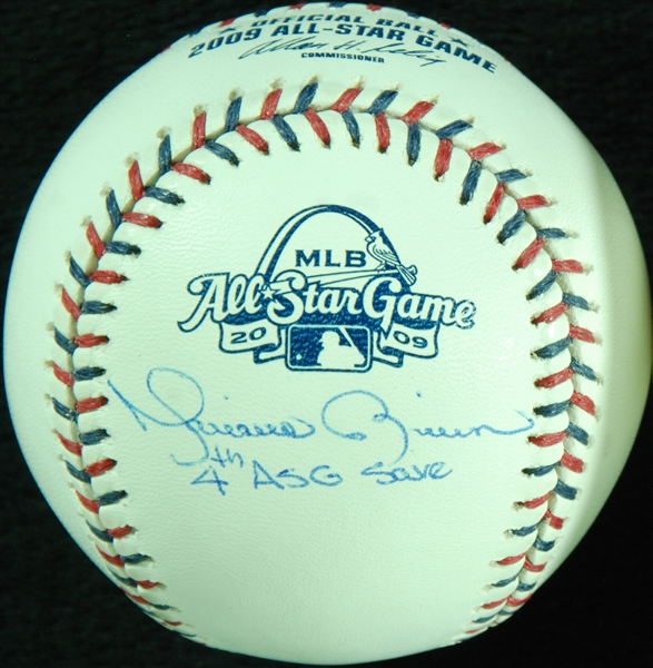 Mariano Rivera Single-Signed 2009 All-Star Game Baseball 4th ASG Save (Steiner)