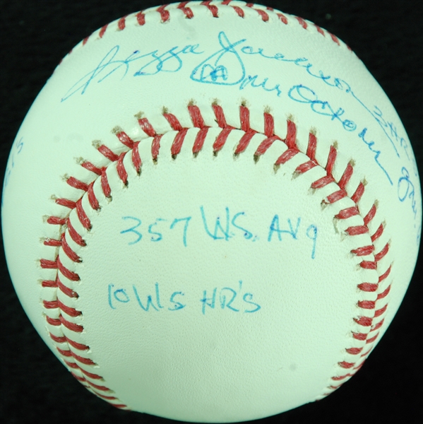 Reggie Jackson Single-Signed OML Baseball Loaded with Inscriptions (Steiner)