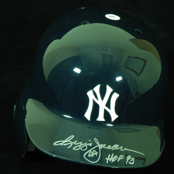 Reggie Jackson Signed Yankees Replica Batting Helmet HOF 93 (Steiner)