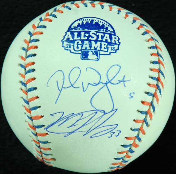 Matt Harvey & David Wright Dual-Signed 2013 All-Star Game Baseball (Steiner)