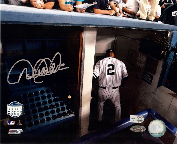 Derek Jeter Signed 8x10 Last Time Through The Tunnel at Yankee Stadium Photo (Steiner)