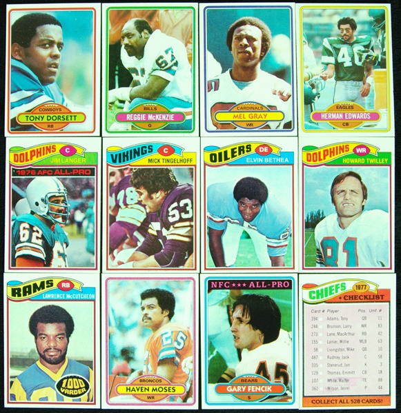 1977 and 1980 Topps Football Very High-Grade Groupings (409)