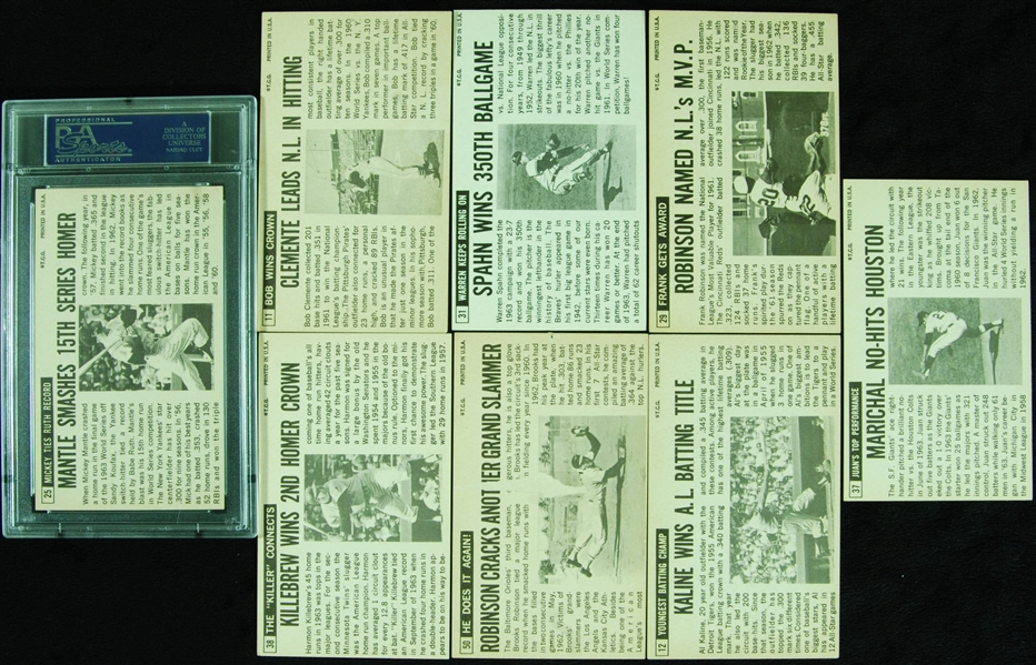 1964 Topps Giants Partial Set With Slabbed Mantle (36)