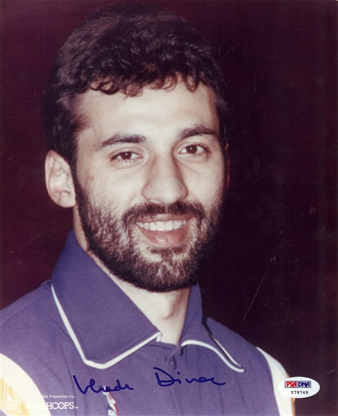 Vlade Divac Signed 8x10 Photos (2) (PSA/DNA)