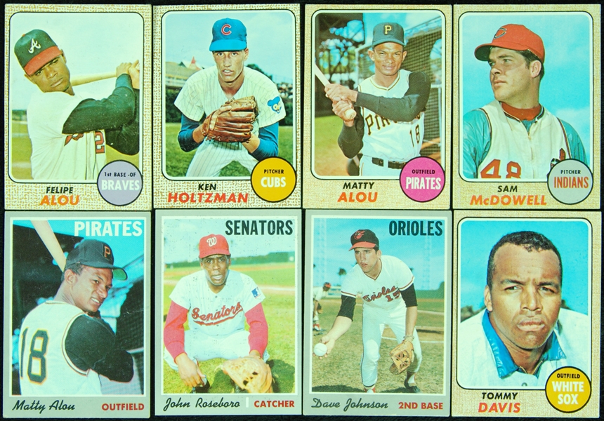 Large assortment 1968 and 1970 Topps Baseball All-Stars, Stars and Commons (639)