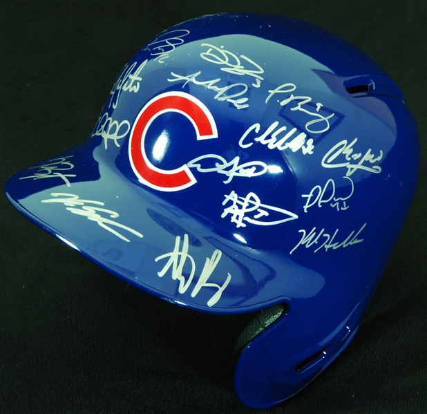 2016 Chicago Cubs World Champs Team-Signed Batting Helmet (19) (1/24) (Fanatics) (MLB)