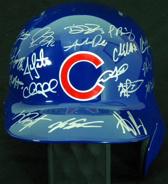 2016 Chicago Cubs World Champs Team-Signed Batting Helmet (19) (1/24) (Fanatics) (MLB)