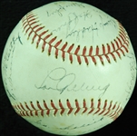 1936 New York Yankees World Champion Team-Signed OAL Baseball with Lou Gehrig, Lazzeri, DiMaggio (22) (JSA)
