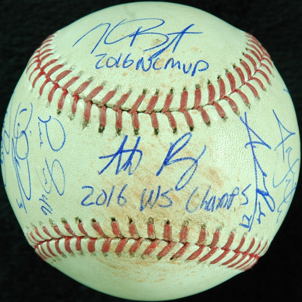 2016 Chicago Cubs World Champs Multi-Signed Game-Used Baseball (Sept. 26, 2016) (8) (MLB) (BAS)