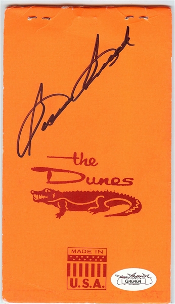 Sam Snead Signed The Dunes Yardage Booklet (JSA)