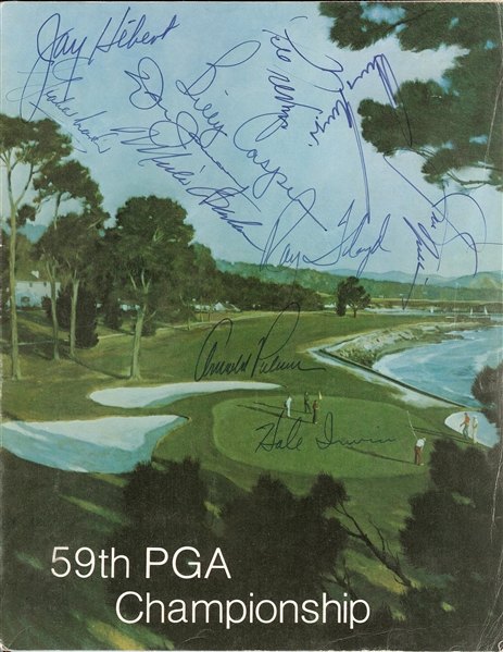 Multi-Signed 59th PGA Championship Program with Nicklaus, Palmer (31) (BAS)