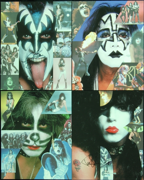 Gene Simmons & Paul Stanley Signed KISS 8x10 Photos (2)