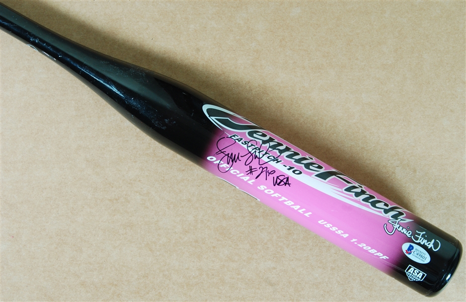 Jennie Finch Signed Personal Model Aluminum Bat (BAS)