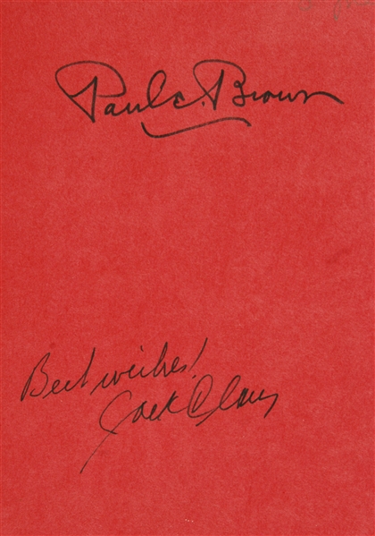 Paul Brown Signed The Paul Brown Story Book (BAS)