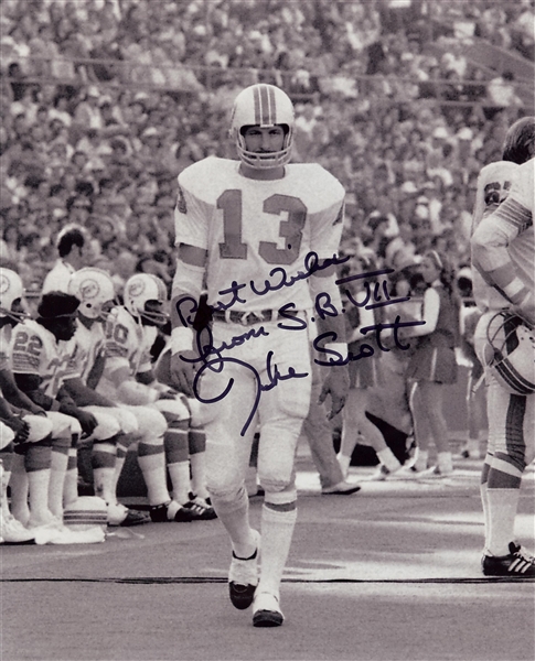 Jake Scott Signed 8x10 Photo with SB VII Inscription (BAS)