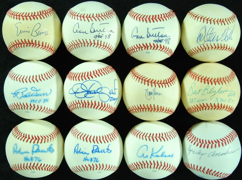 HOFer Single-Signed Baseballs Group (14)