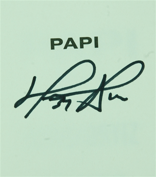 David Ortiz Signed Papi My Story Book (BAS)