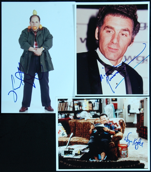 Seinfeld Signed 8x10 Photo Group (3) with Richards, Alexander