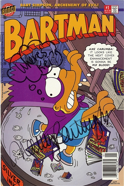 Nancy Cartwright Signed Bartman Comic Issue No. 1 (BAS)