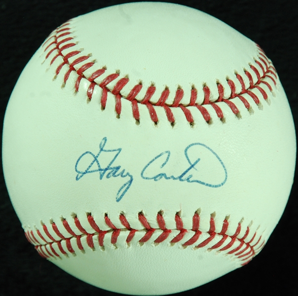 Gary Carter Single-Signed OML Baseball (BAS)