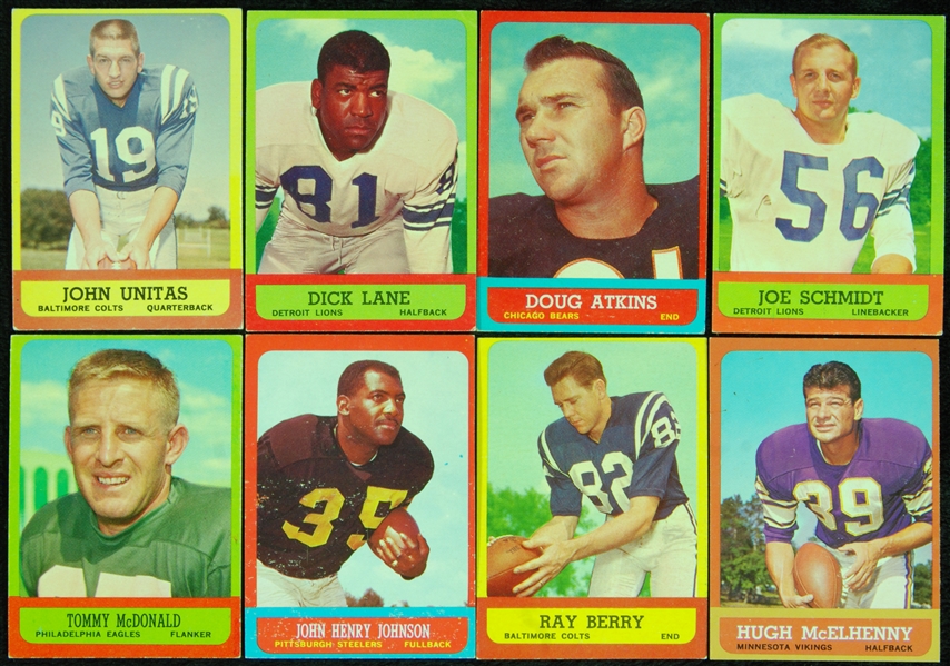 1963 Topps Football High-Grade Partial Set (114/170)