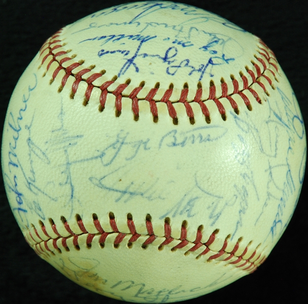 1973 New York Mets Team-Signed ONL Baseball (32) (BAS)