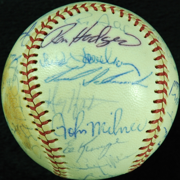 1973 New York Mets Team-Signed ONL Baseball (32) (BAS)