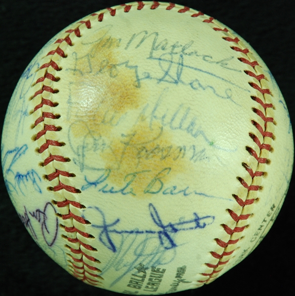 1973 New York Mets Team-Signed ONL Baseball (32) (BAS)