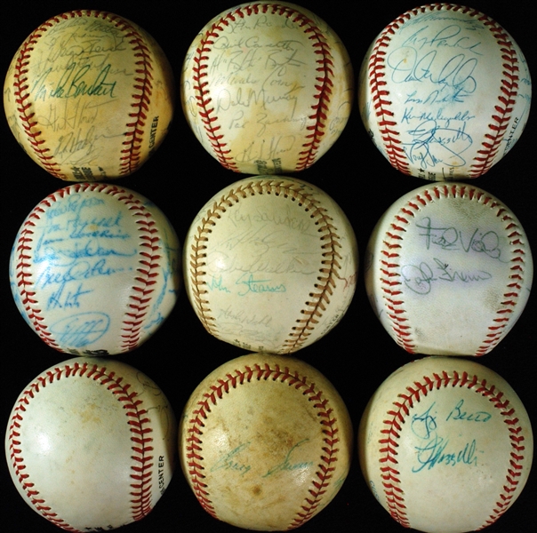 New York Mets Team-Signed Baseballs, Etc. (10)