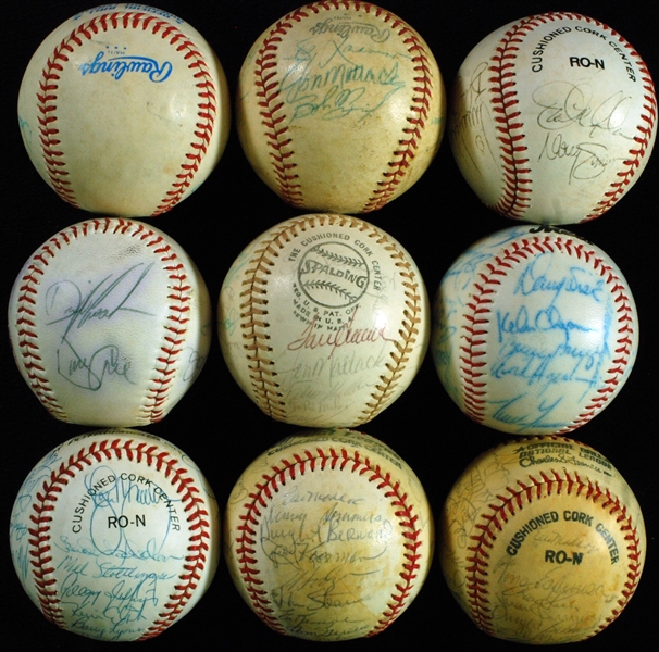 New York Mets Team-Signed Baseballs, Etc. (10)