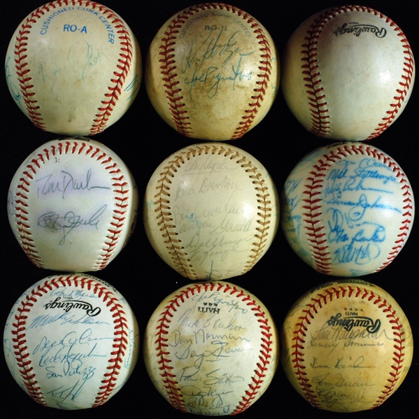 New York Mets Team-Signed Baseballs, Etc. (10)