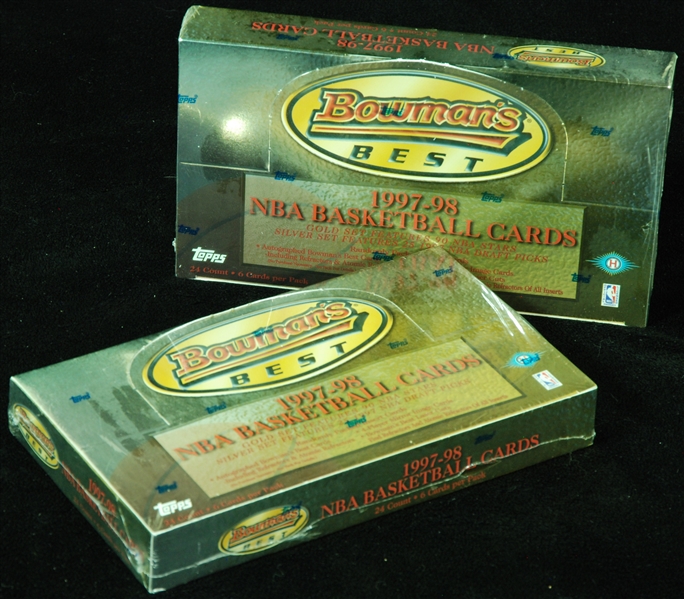 1997-98 Bowman's Best Basketball Factory Sealed Boxes (2)