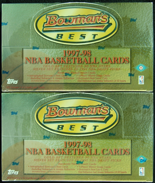 1997-98 Bowman's Best Basketball Factory Sealed Boxes (2)