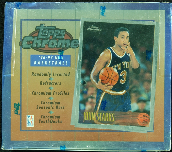 1996-97 Topps Chrome Basketball Factory Sealed Box (20)