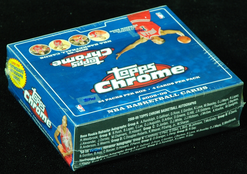 2008-09 Topps Chrome Basketball Factory Sealed Box (24)